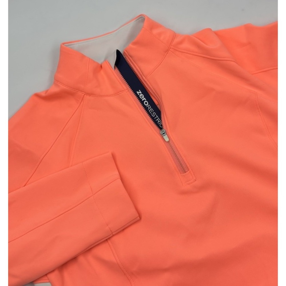 Zero Restriction Women's M Polyester Neon Pink Stretch Quarter Zip Jacket